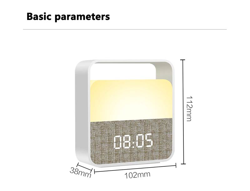 Xaiomi-midea-portable-night-light-with-digital-alarm-clock-size
