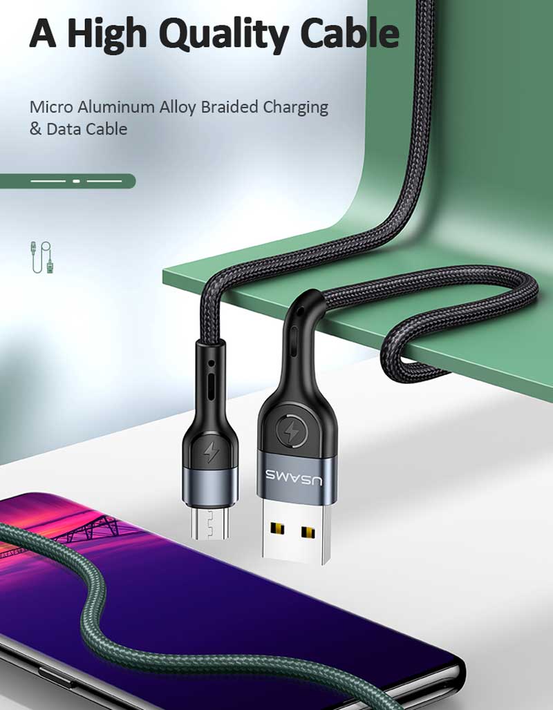 Usams-U55-Micro-USB-Aluminum-Alloy-Braided-Charging-&-Data-Cable-1