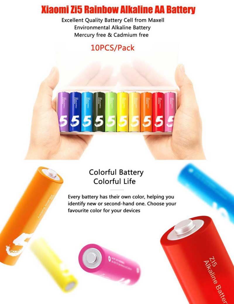 Xiaomi-ZMI-ZI5-Alkaline-Battery-AA-LR03-1.5V-Rainbow-5-10pcs-05