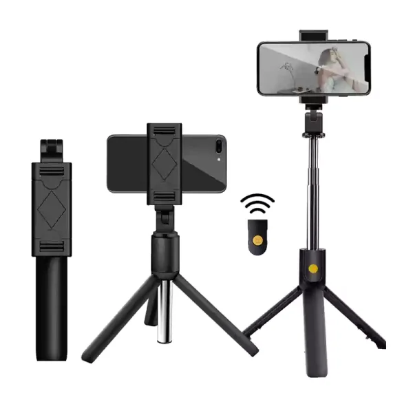 K07 Bluetooth Selfie Stick Tripod Stand With Remote Control