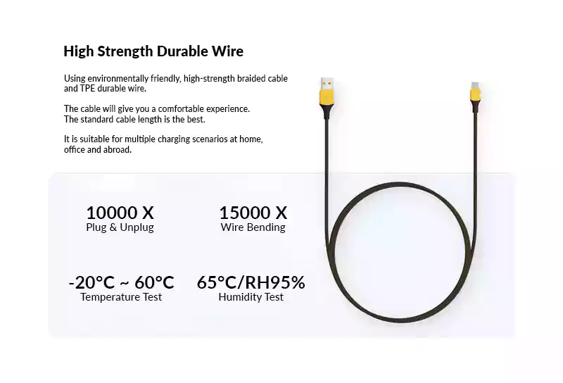 Realme USB Type C 27W Braided Fast Charging Data Cable 03