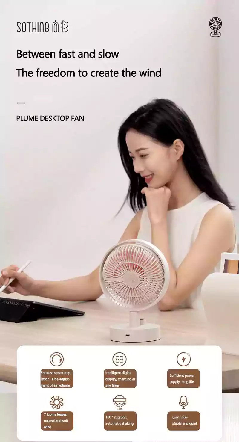 Xiaomi Sothing Plume S1 Desktop Fan 01