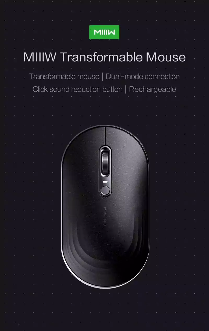 Xiaomi MIIIW M18 Transformable Elite Mouse 2.4Ghz Wireless Bluetooth 2