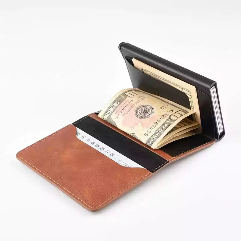 COTEetCI COTECi A Tag Wallet For Airtag Leather RFID PU Card Holder 1