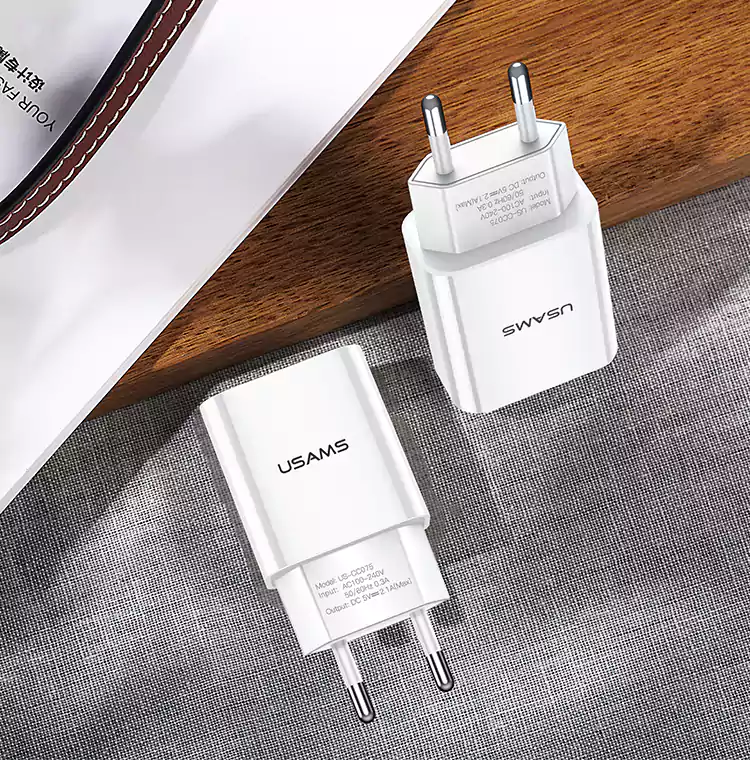 Usams US-CC075 T18 Single USB Travel Charger Adapter EU 8