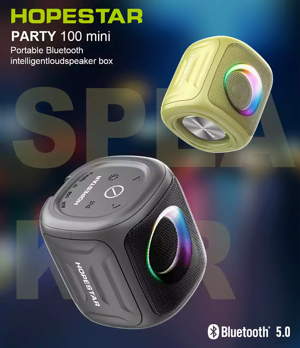 Hopestar Party 100Mini Portable Bluetooth Intelligent Loud Speaker Box 2
