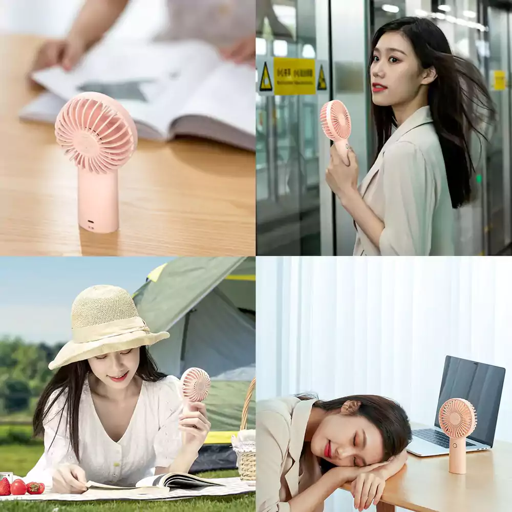 JISULIFE F2B Handheld Portable Mini Hand Fan 5