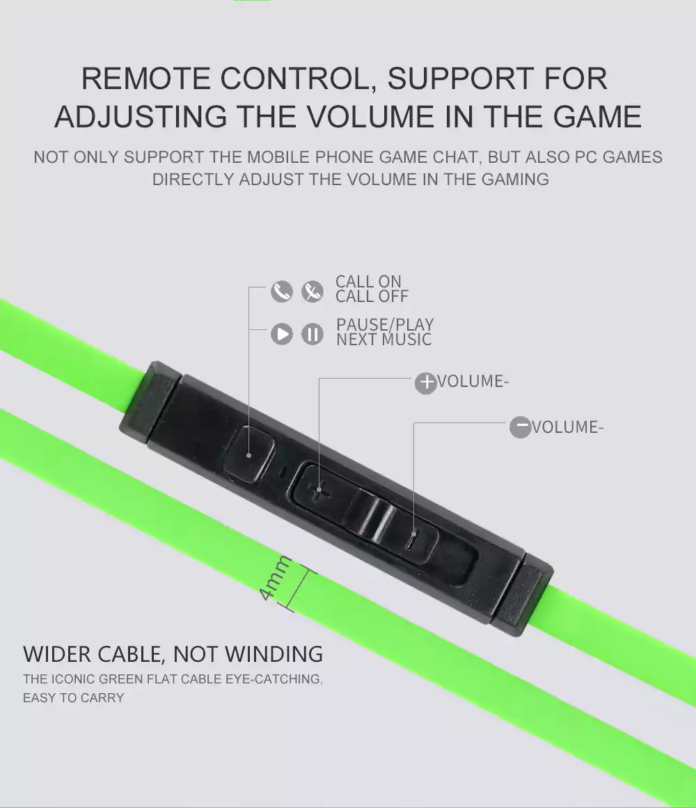Plextone G20 Wired 3.5mm Gaming Earphones 5