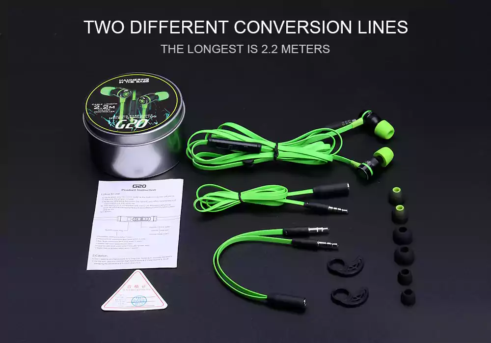 Plextone G20 Wired 3.5mm Gaming Earphones 6