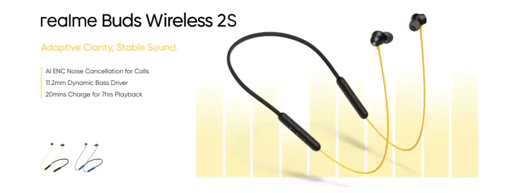 Realme Buds Wireless 2S Bluetooth Neckband Earphone 1