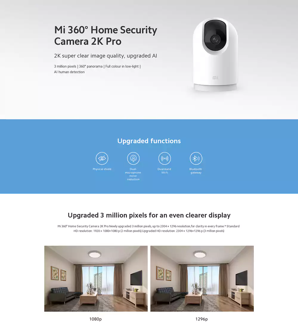 Xiaomi Mi 360° 2K Pro Home Security Camera 1