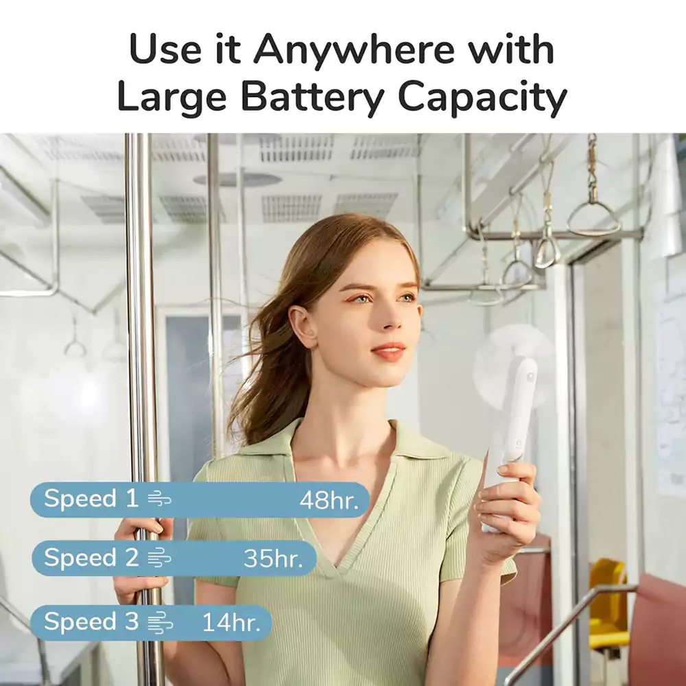 Jisulife F8X Bear Handheld Foldable Mini Fan New Upgrade Version 4