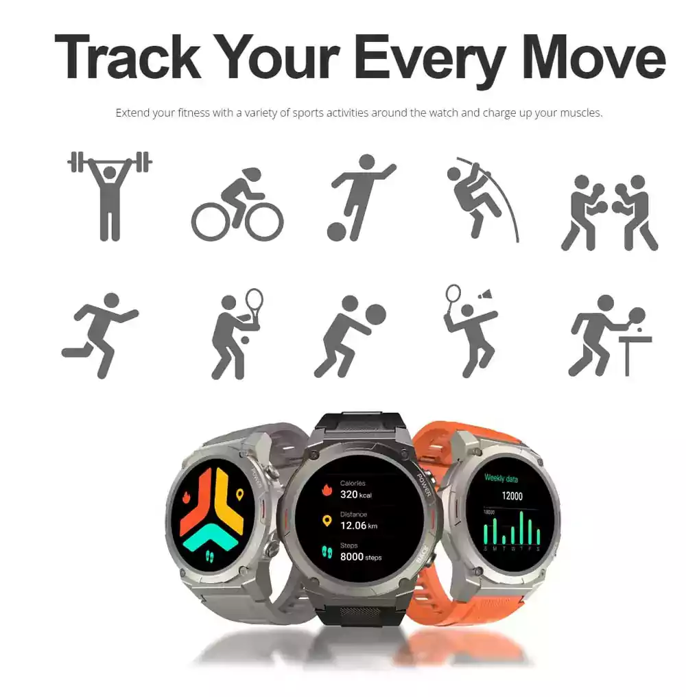HiFuture FutureGo Mix 2 AMOLED Bluetooth Calling Smartwatch 7