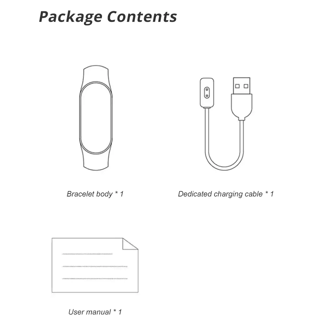 Xiaomi Mi Band 8 Package Content