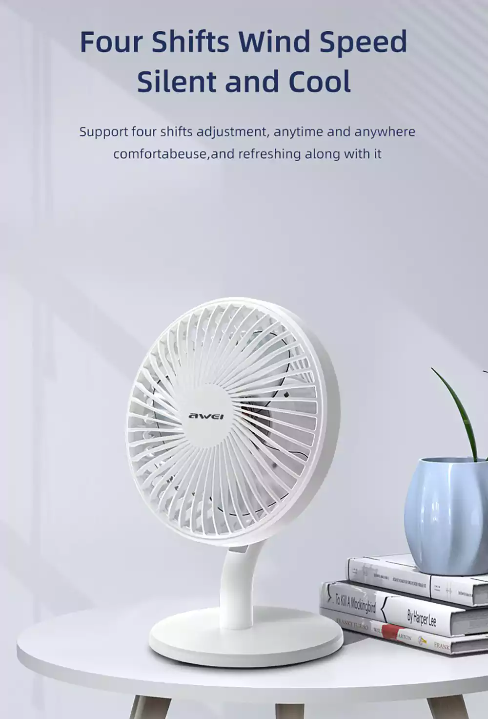 Awei F21 Mini Storm Rechargeable Fan 3