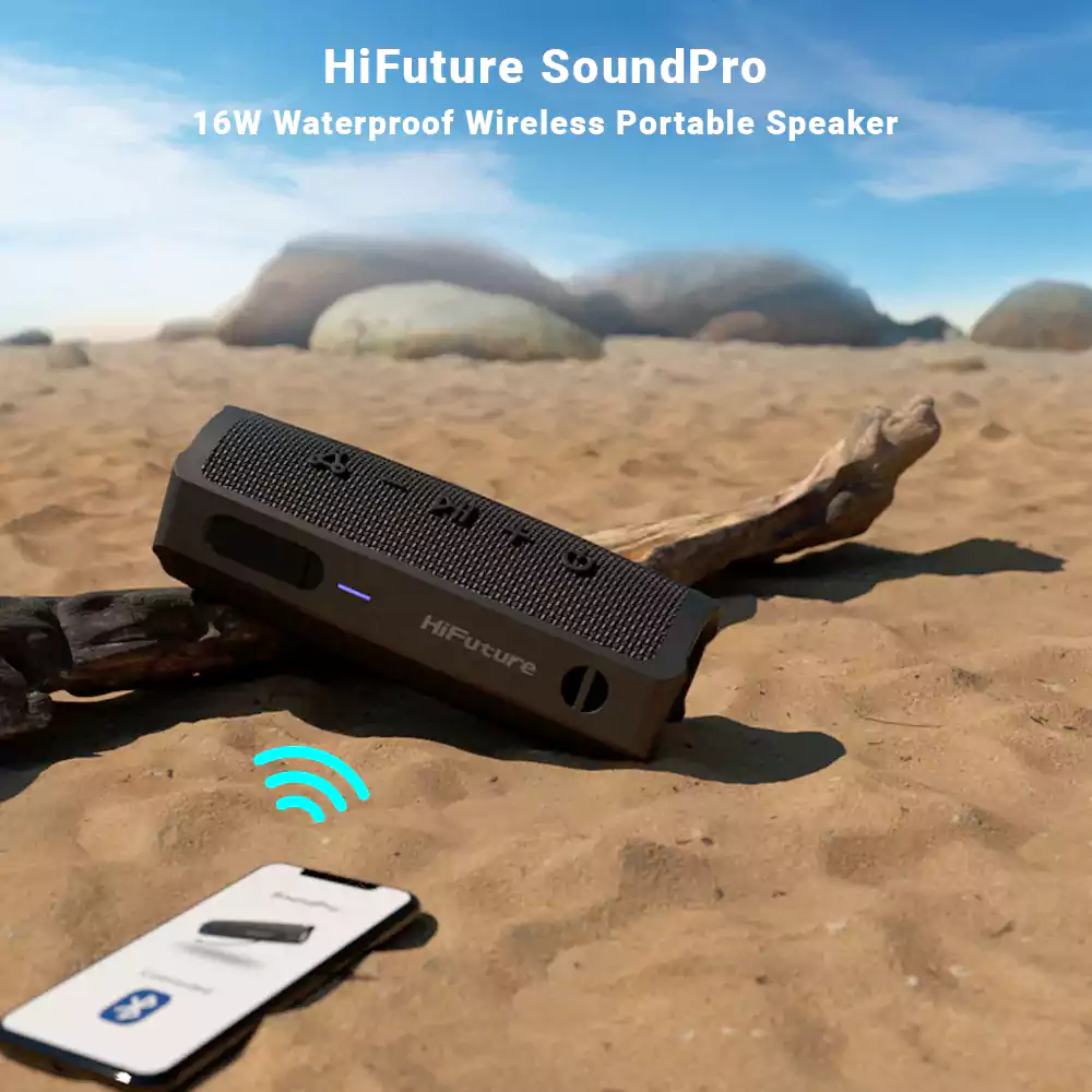 HiFuture SoundPro 16W Waterproof Wireless Portable Speaker 1