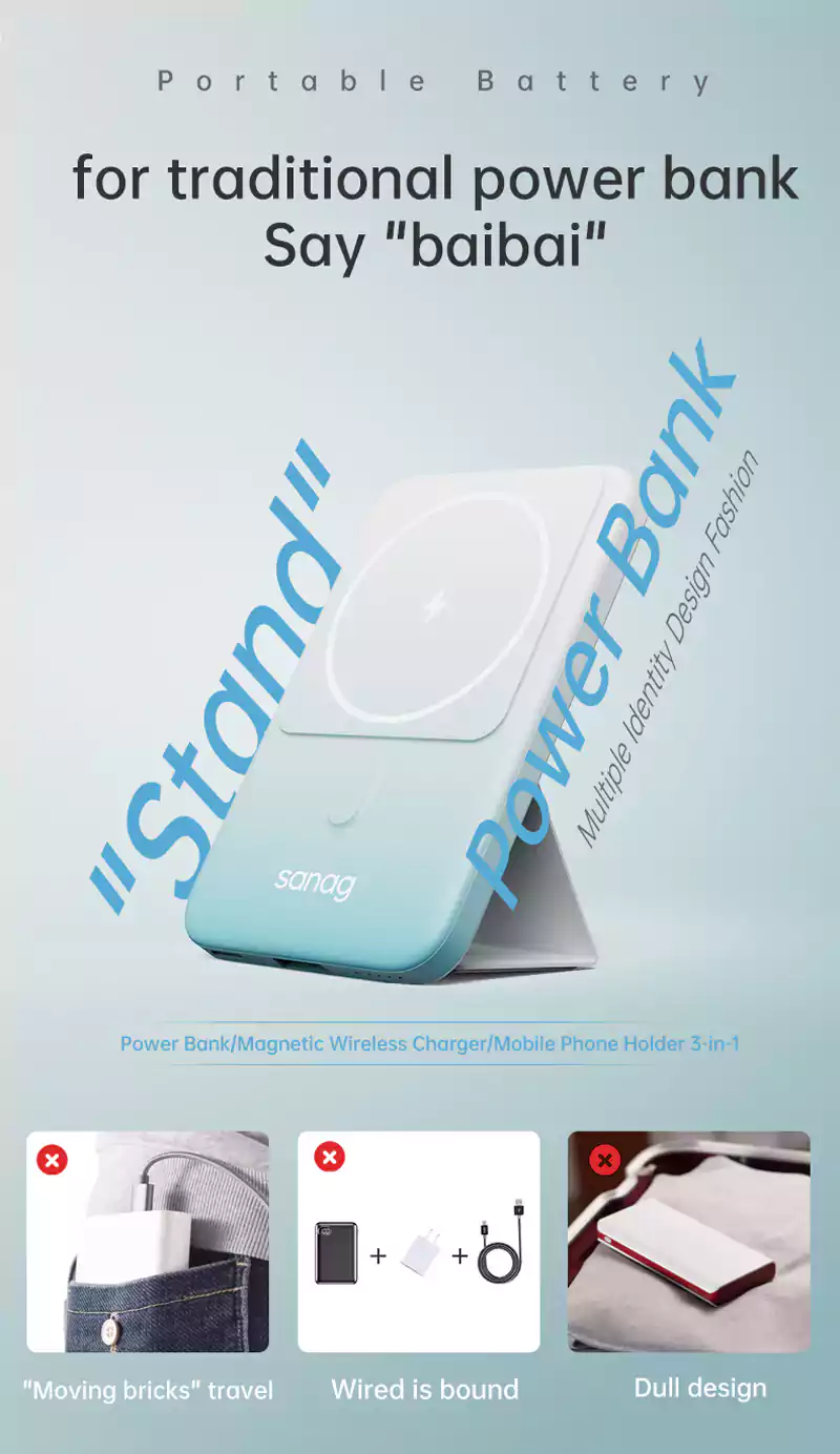 Sanag C06 10000mAh PD 20W Magnetic MagSafe Powerbank-4