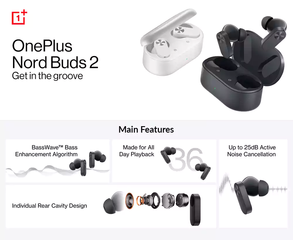 OnePlus Nord Buds 2 True Wireless Earbuds 1