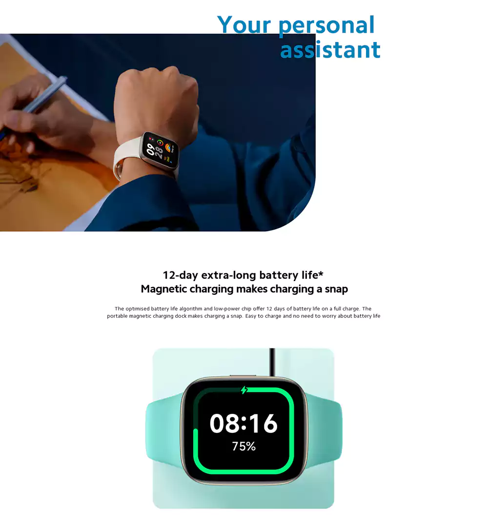 Redmi Watch 3 Bluetooth Calling Smartwatch 6