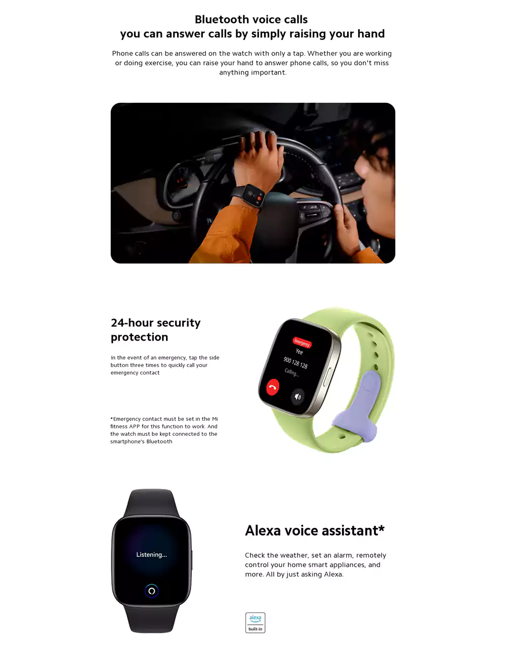 Redmi Watch 3 Bluetooth Calling Smartwatch 7