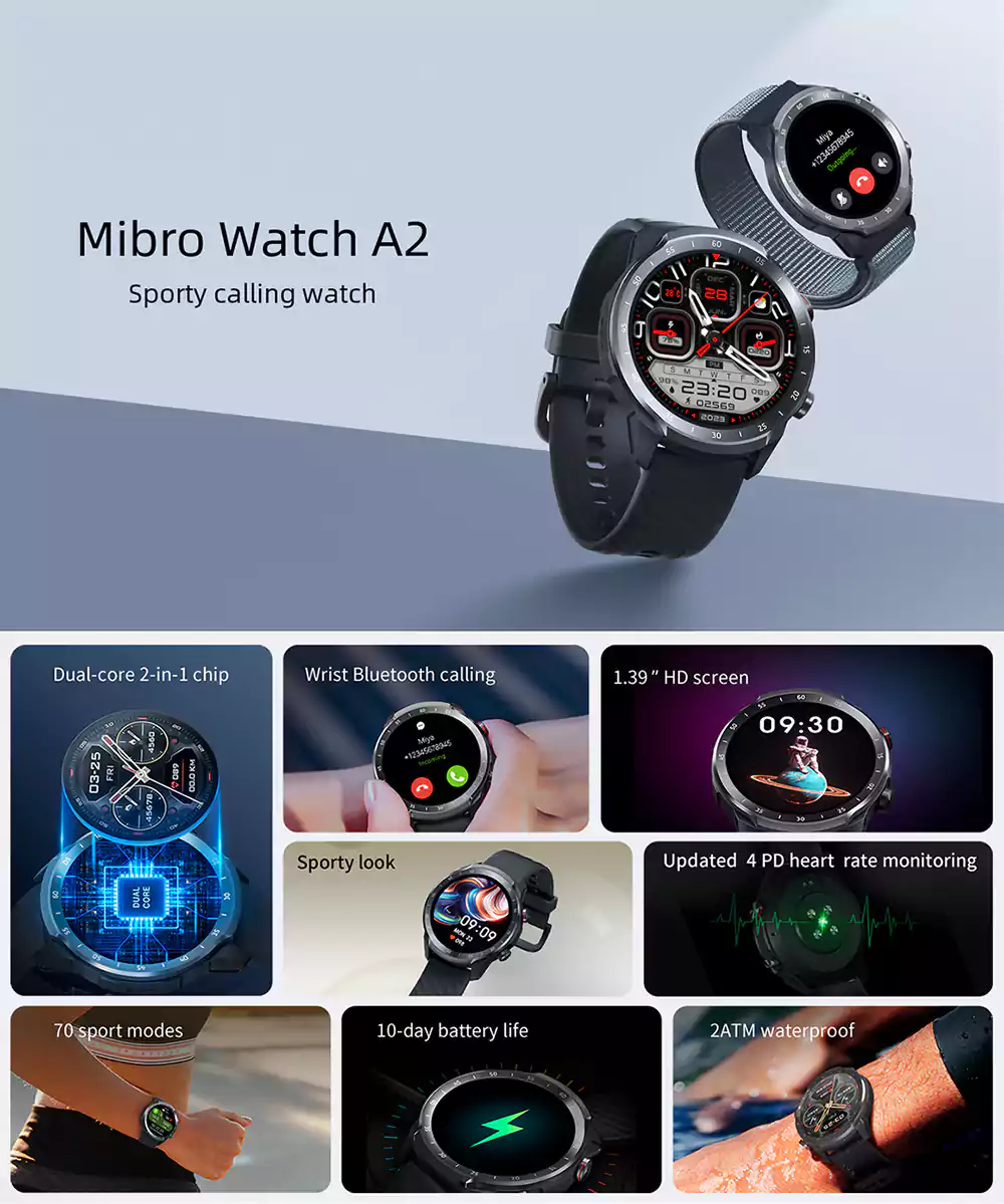 Xiaomi Mibro A2 Bluetooth Calling Smartwatch 2