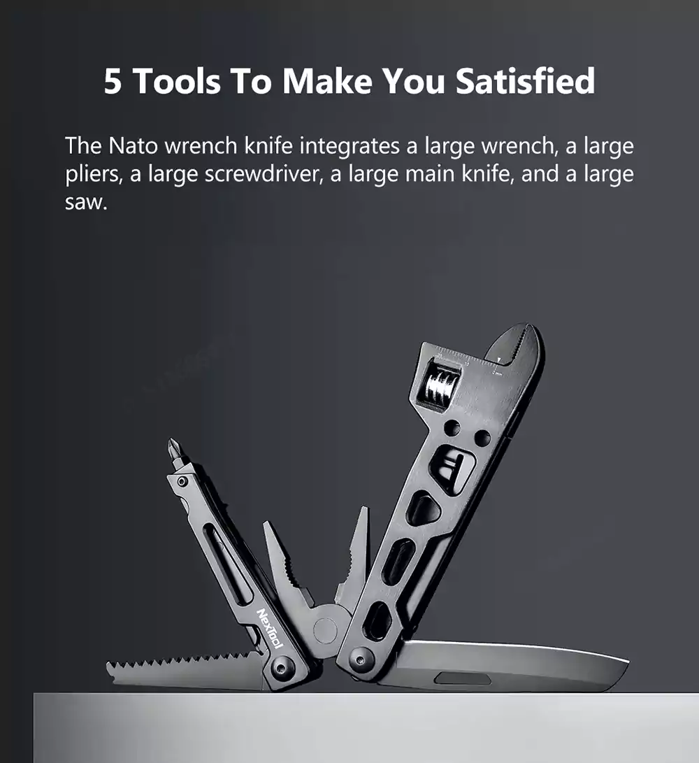 Xiaomi NexTool 9-in-1 Multi-functional Folding Wrench Knife Tool 4