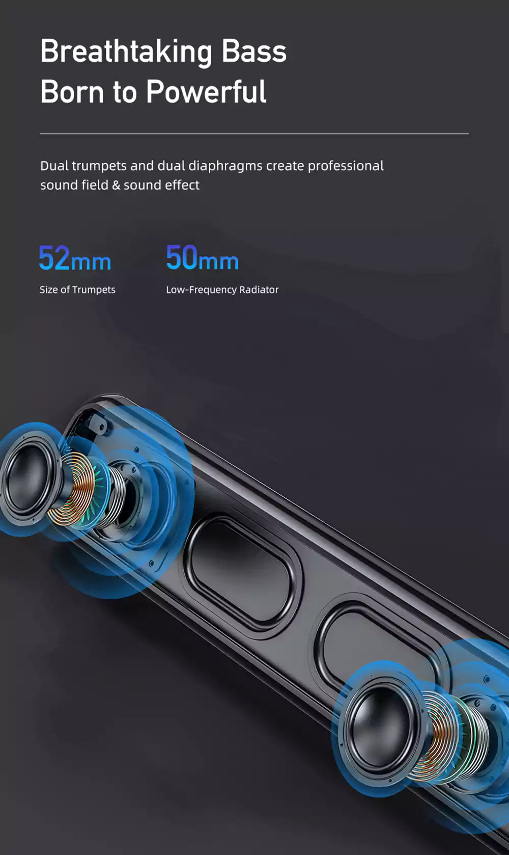 Awei Y333 Bluetooth Speaker TV Soundbar 6