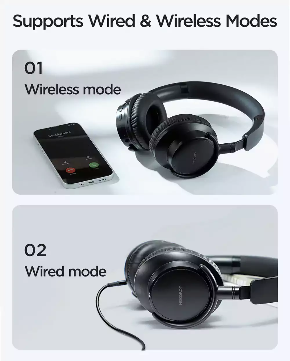 Joyroom JR-OH1 Wireless Bluetooth Headset 5