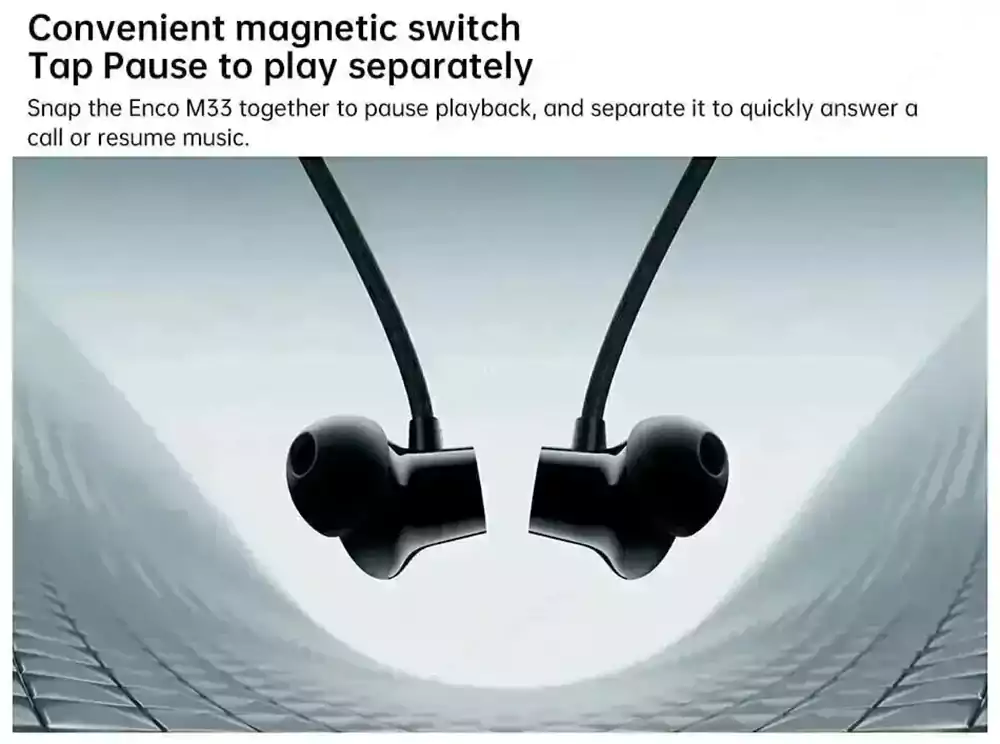 Oppo Enco M33 Active Noise Cancelling Wireless Earphones 10