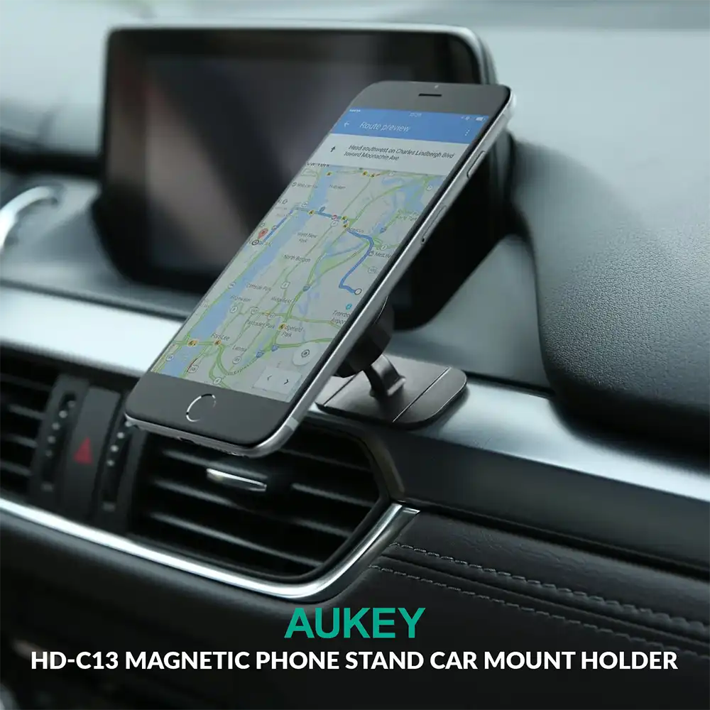 Aukey HD-C13 Magnetic Phone Stand Car Mount Holder 2