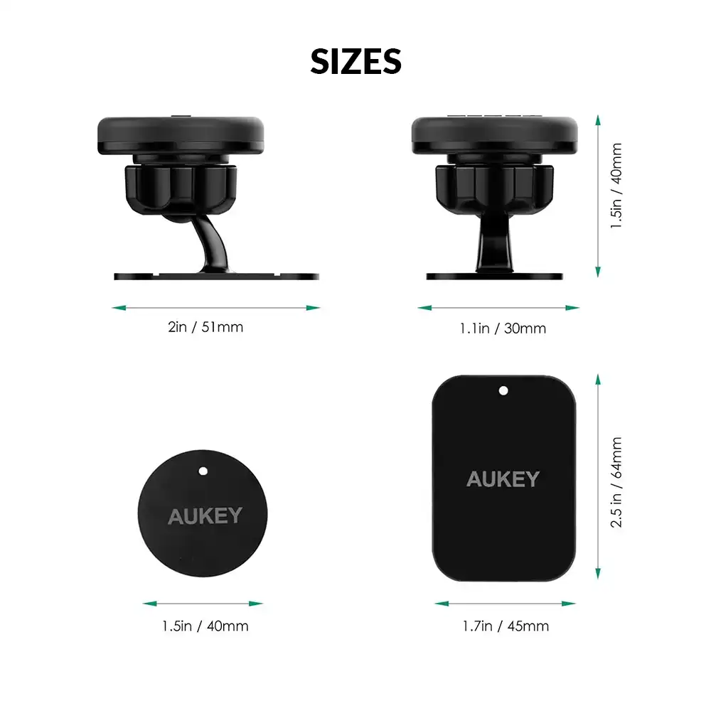 Aukey HD-C13 Magnetic Phone Stand Car Mount Holder 6