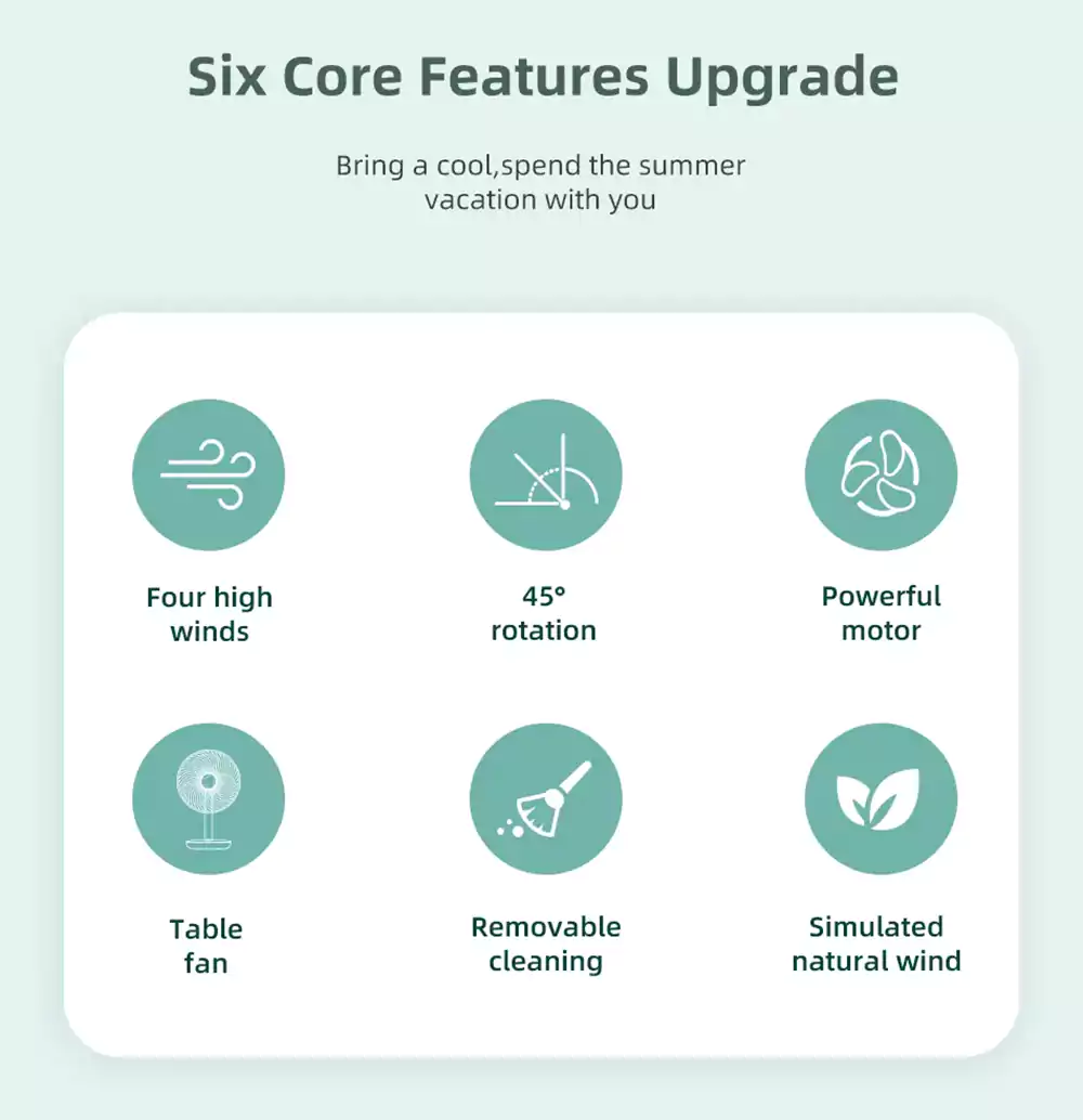 Awei F23 Mini Portable Desk Fan 5