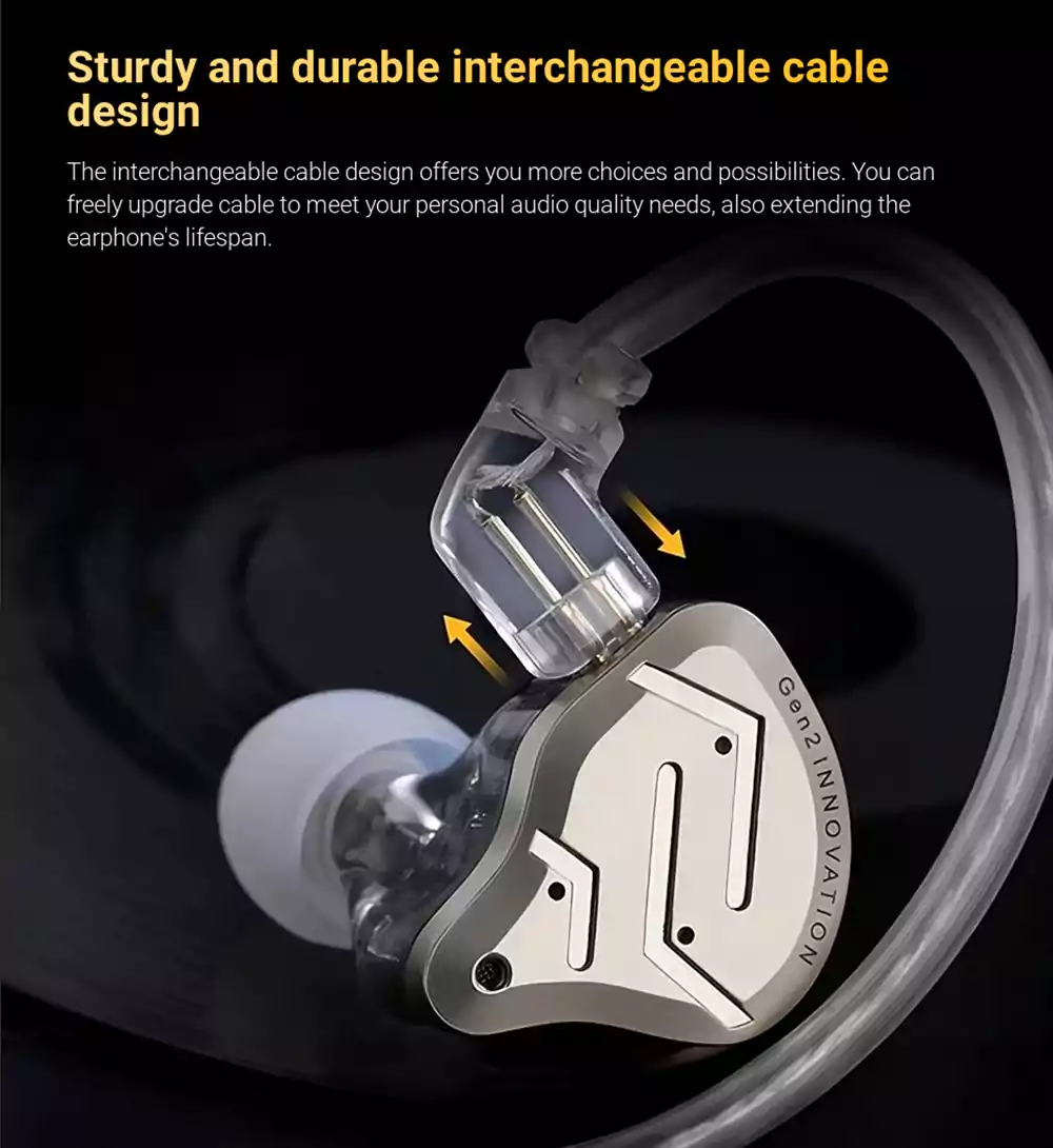 KZ ZSN Pro 2 1DD + 1BA Hybrid Technology Earphones 5