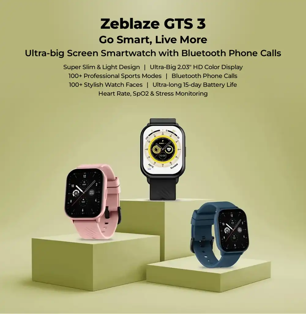 Zeblaze GTS 3 Bluetooth Call Smartwatch 2