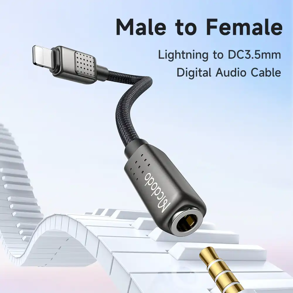 Mcdodo CA-501 Lightning to 3.5mm Female Digital Audio Converter Cable 4