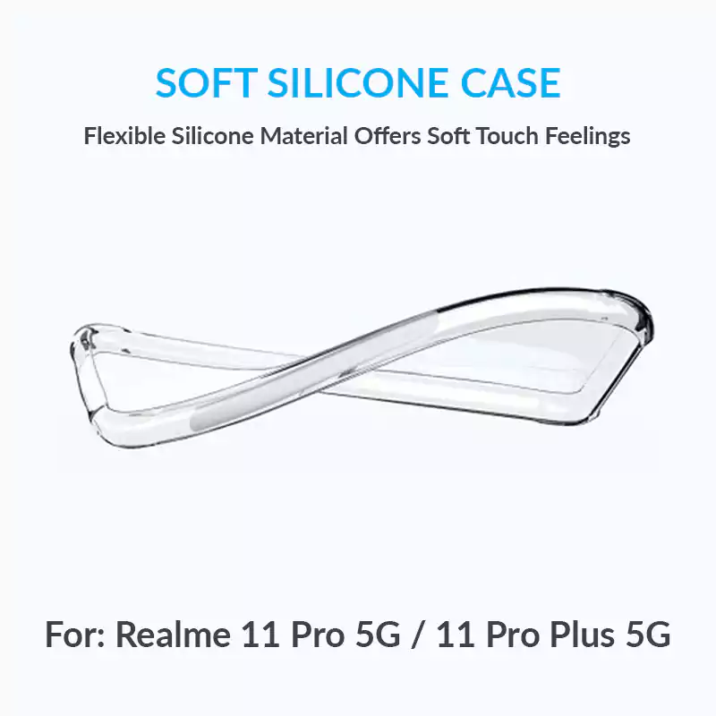 Realme 11 Pro 5G 11 Pro Plus 5G Transparent Silicone Back Cover 4