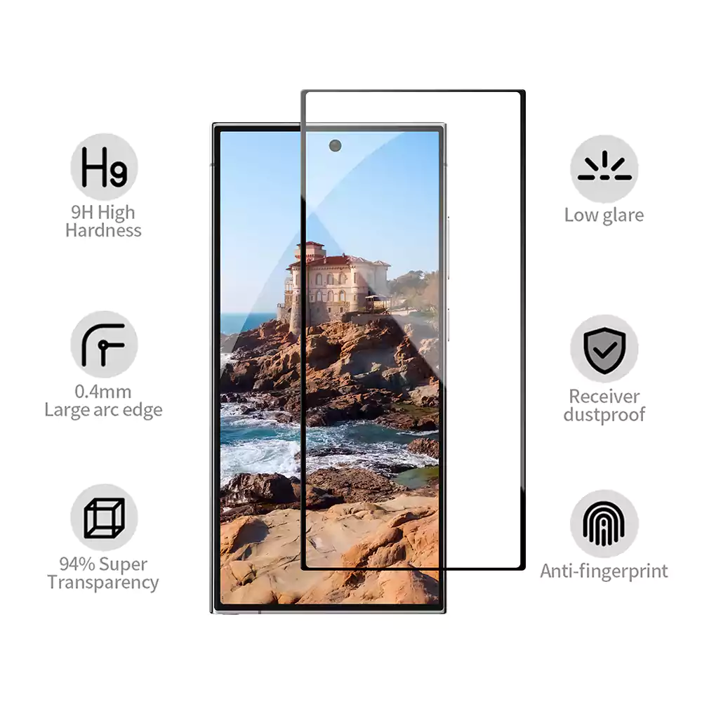 Blueo Samsung Galaxy S24 Ultra Anti-Reflective Clear HD Glass Protector 1