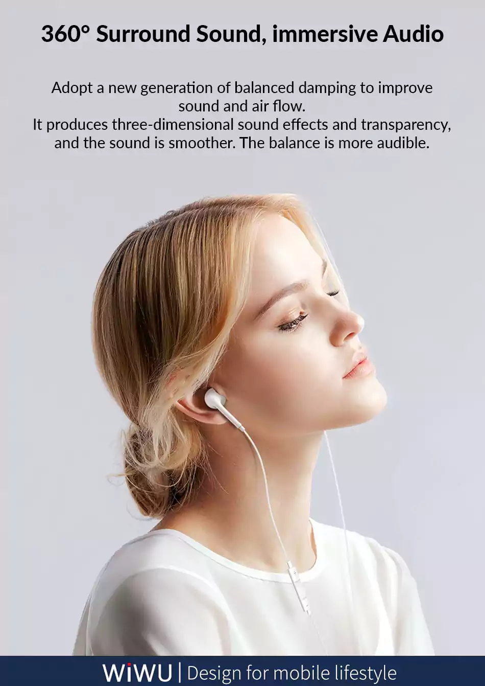 Wiwu Earbuds 303 Type-C Wired Earphones 2