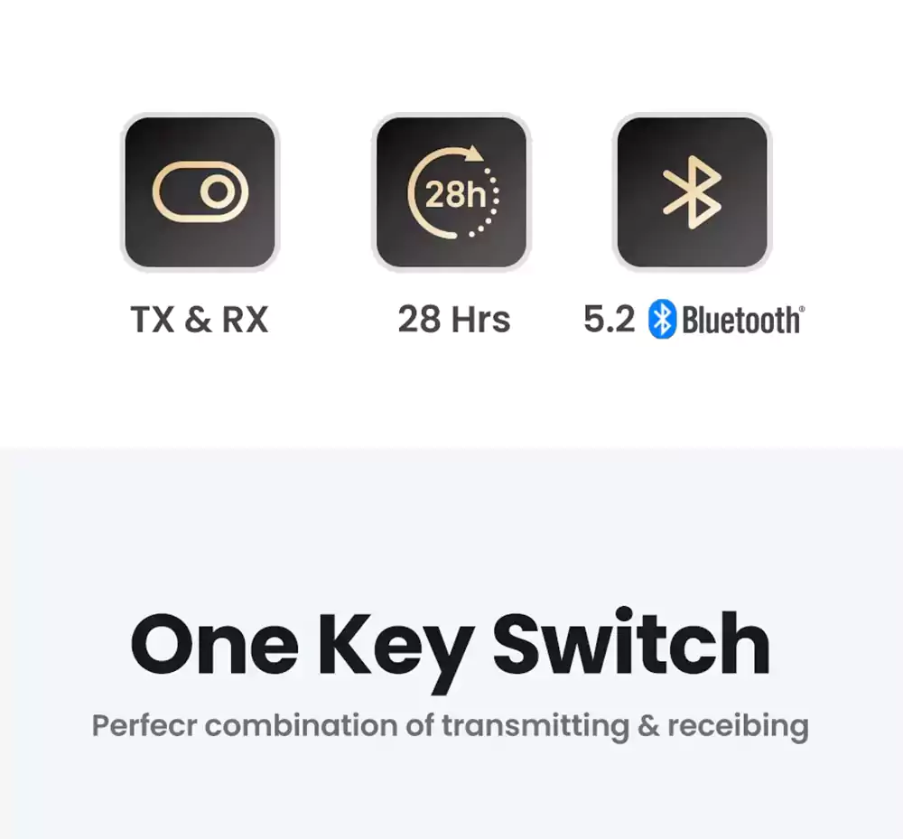 UGREEN CM672 Bluetooth Audio Transmitter Receiver 2