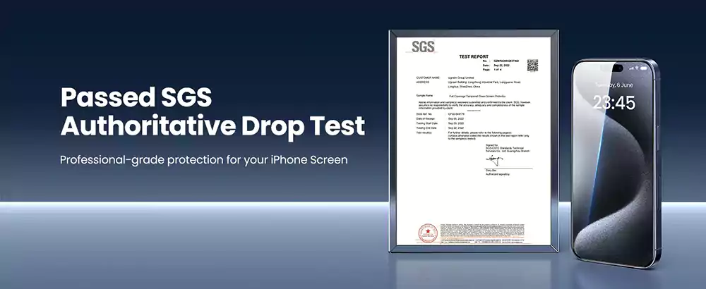 Ugreen Tempered Glass Screen Protector iPhone 15 Pro - 15 Pro Max with Installation Tools - 3