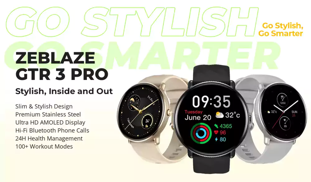 Zeblaze GTR 3 Pro AMOLED Display Smartwatch 1