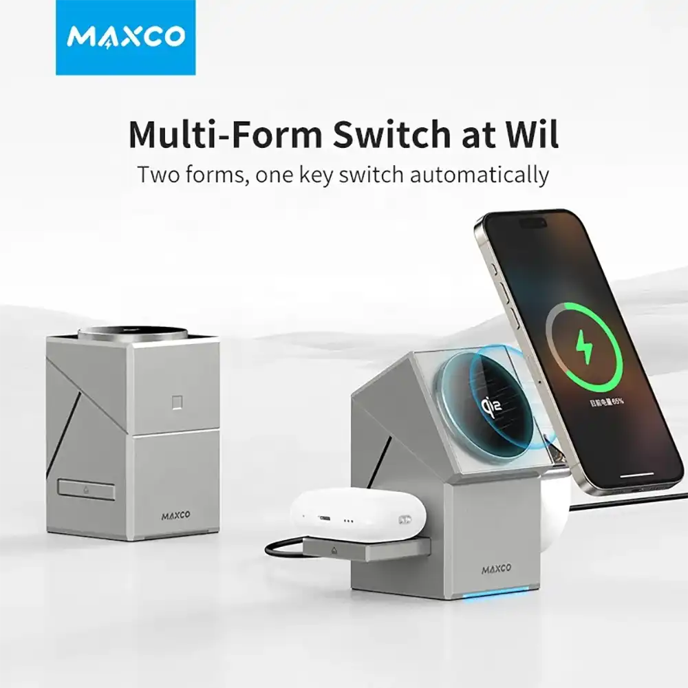 MAXCO MW11 Geometry Series 3-in-1 Wireless Charger 3