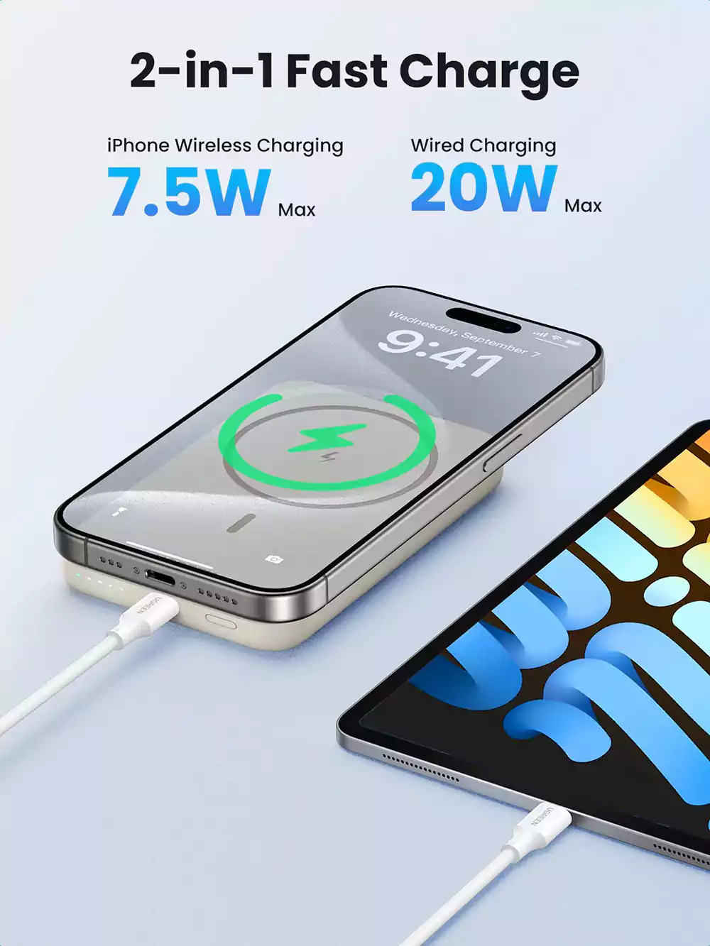Ugreen 20W 10000mAh Wireless Magnetic Power Bank 3