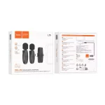 Hoco L15 Dual Wireless Lavalier Microphone 4