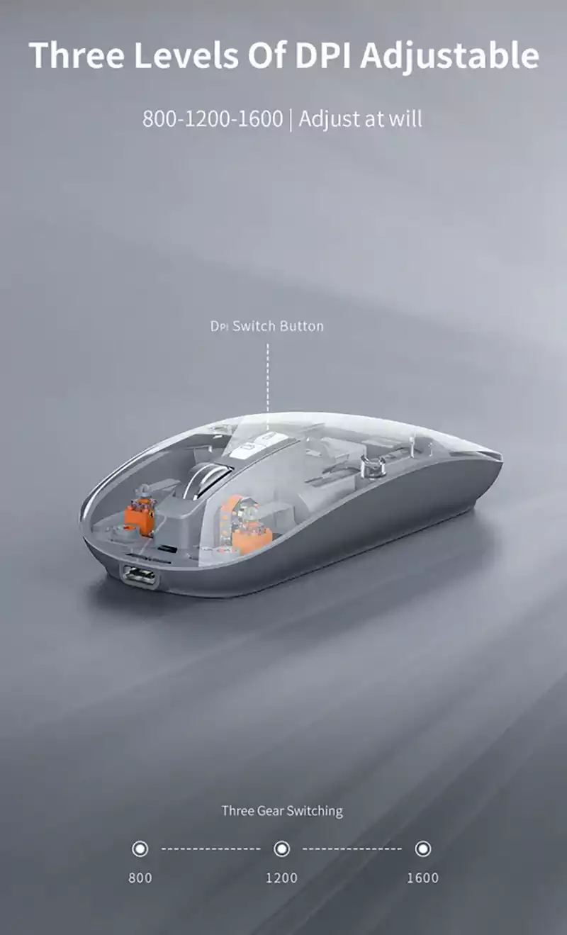 Recci RCS-M01 Space Capsule Multimode Wireless Mouse 3