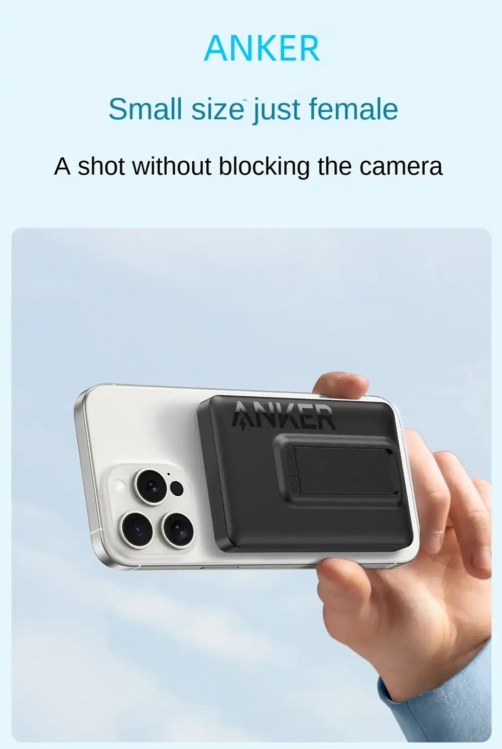 Anker A1652 Series 3 MagGo 10000mAh Magnetic Wireless Power Bank 2