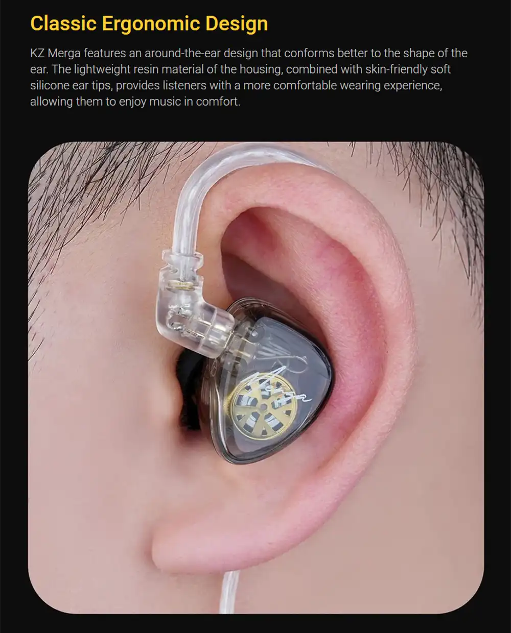 KZ Merga Dual Dynamic Drivers IEM Earphone 5
