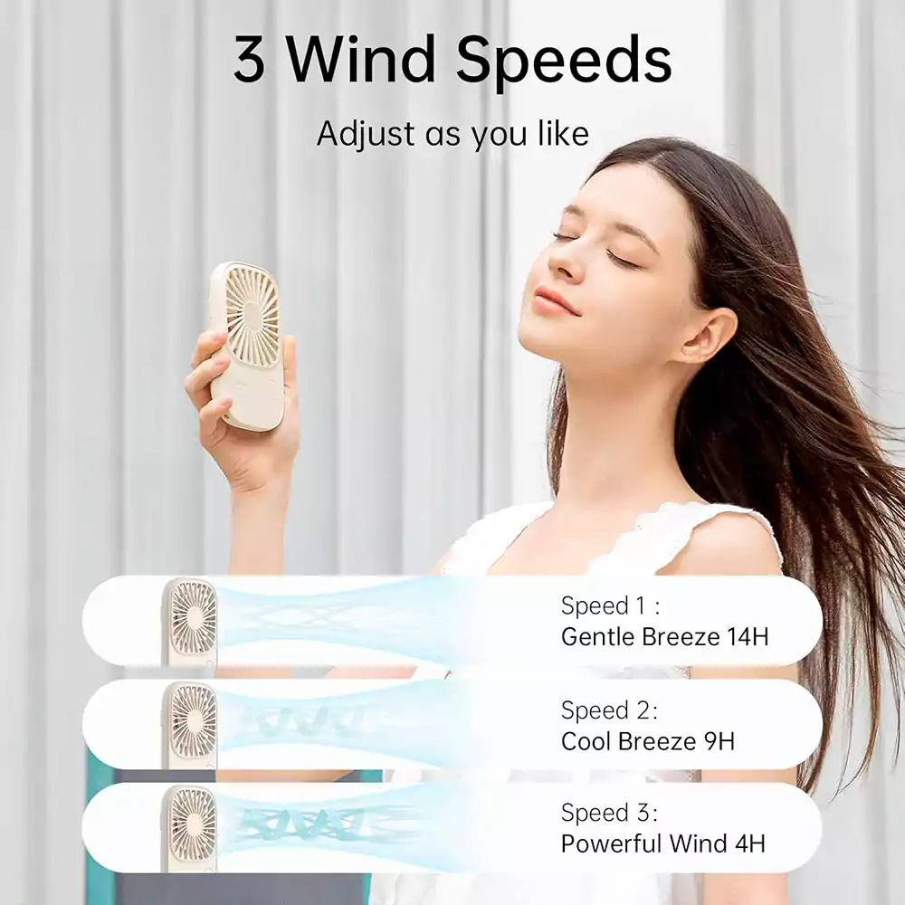 Jisulife FA49 Rechargeable Handheld Fan 3