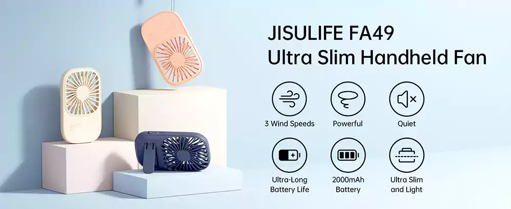 Jisulife FA49 Rechargeable Handheld Fan