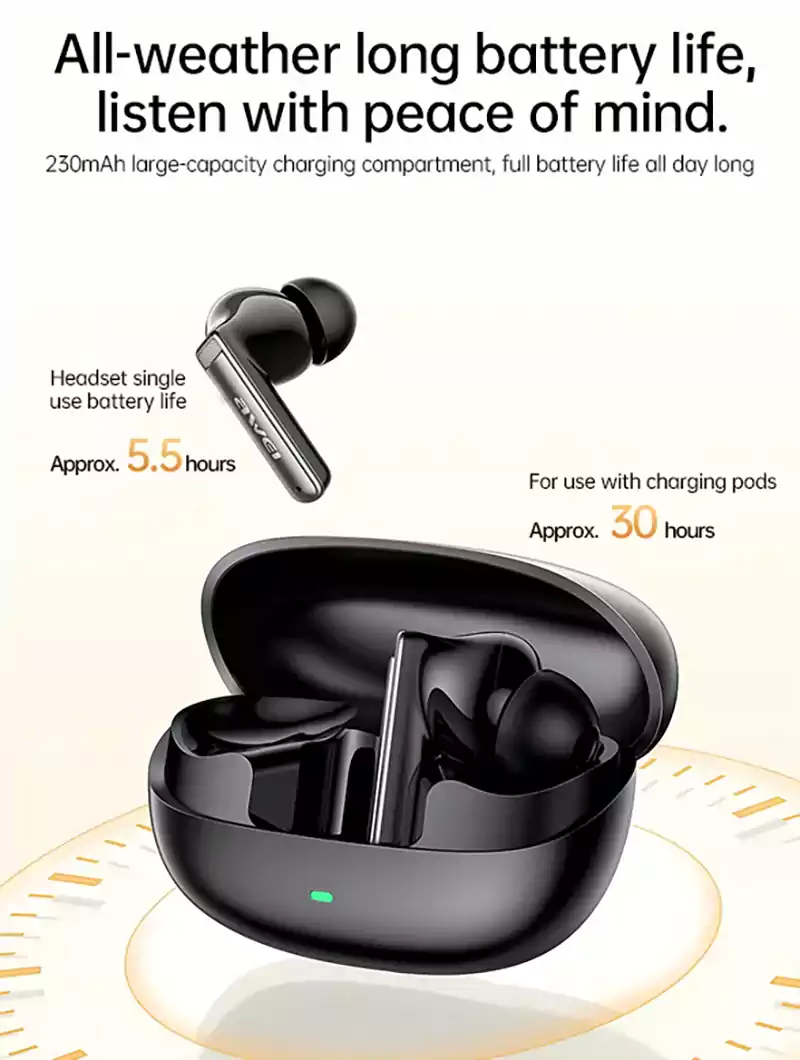Awei T88 ANC True Wireless Earbuds 3